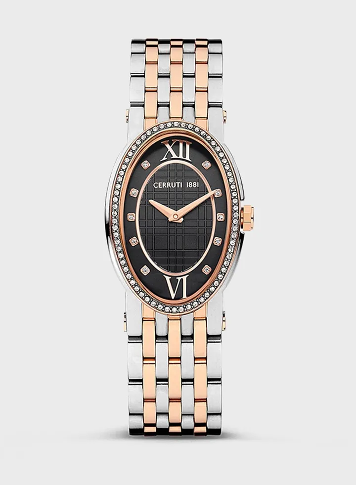 Steel Strap Analog Watch