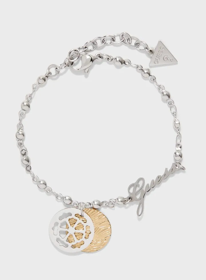 Chain And Double Coins Bracelet