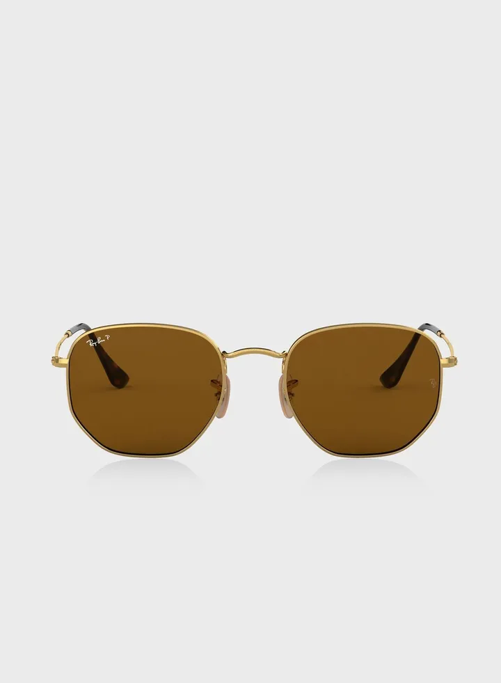 0Rb3548N Hexagonal Sunglasses