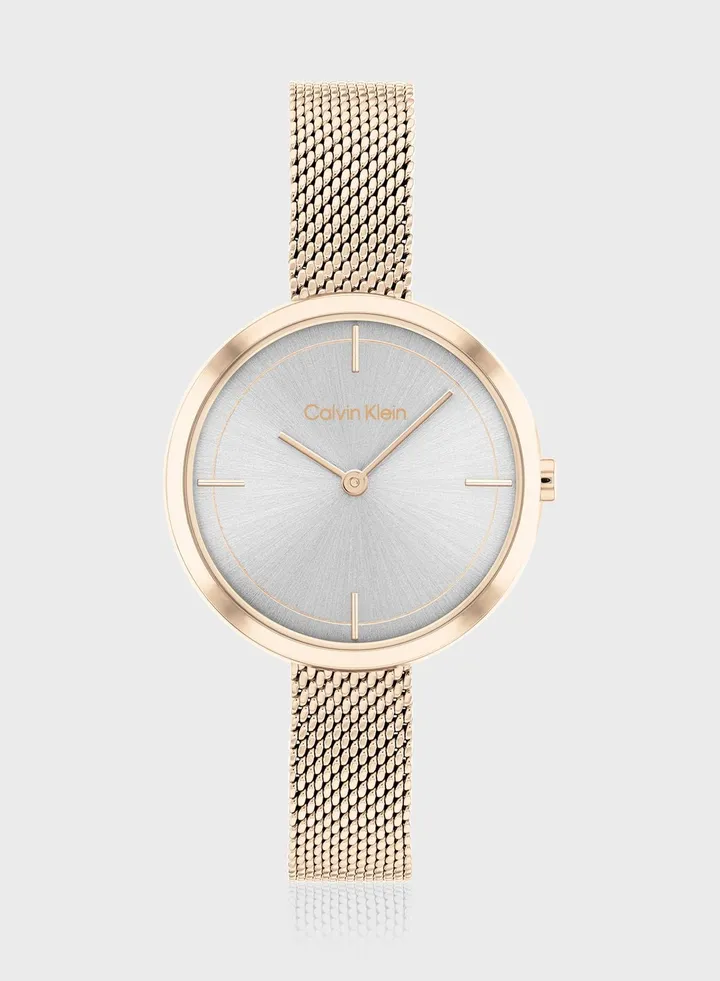 Beam Mesh Strap Analog Watch