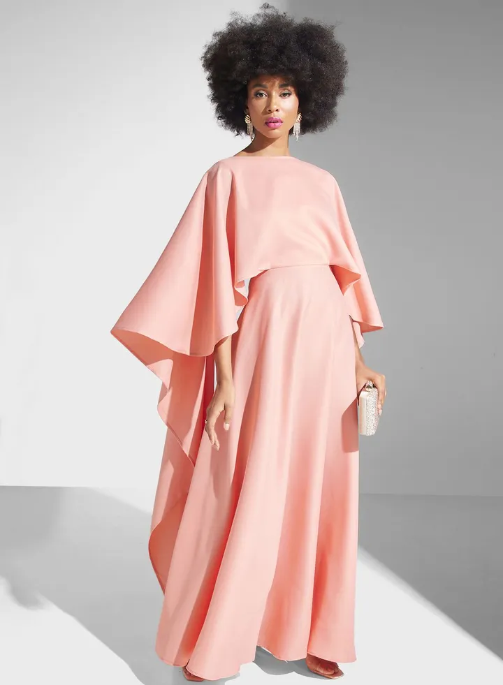 Cape Sleeve Pleated Kaftan