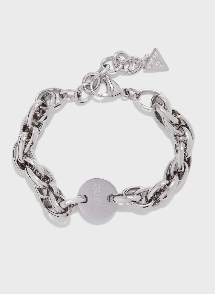 Monogram Coin Chain Bracelet