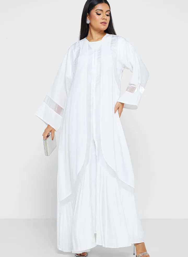 Pleated Detail Abaya