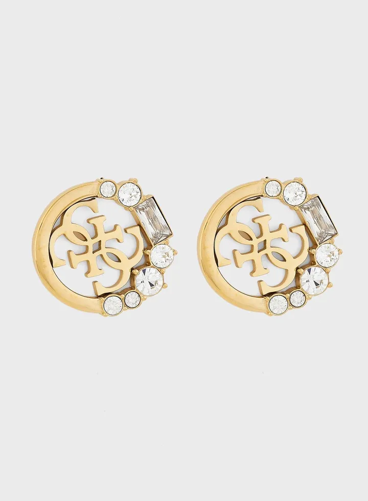 4G Logo Stud Earrings