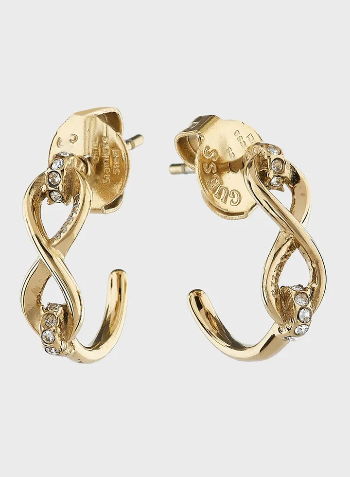 Infinity Huggies Earrings