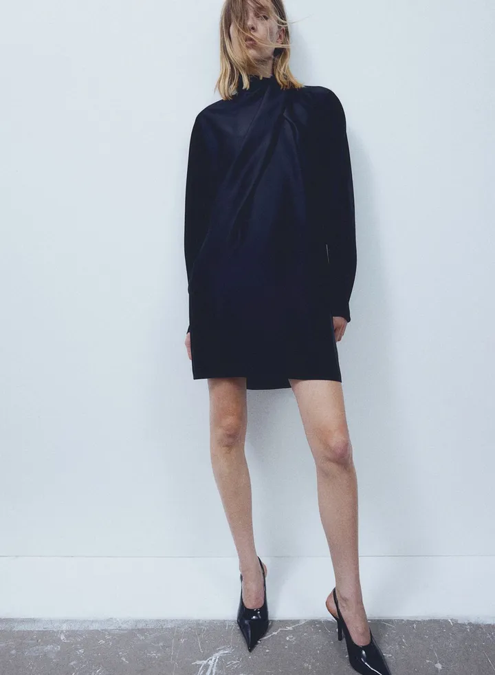 Drapped Knitted Dress