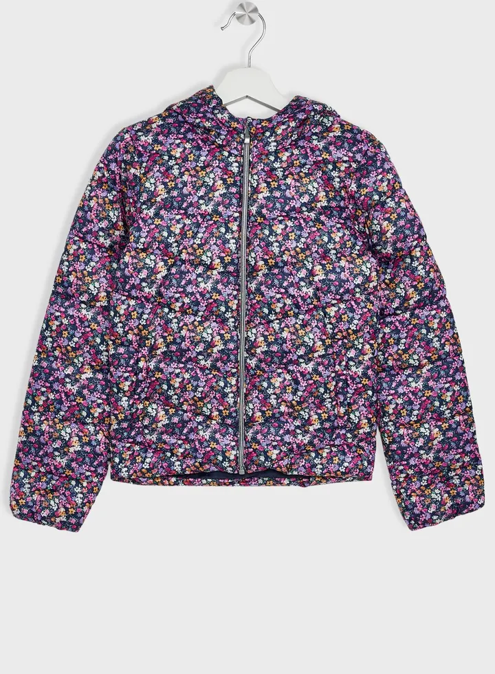 Kids Floral Print Hoodie