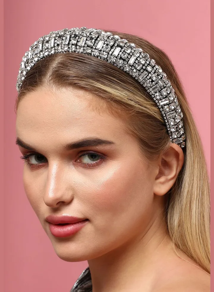 Trendy Designer Stone Western Wear Hair Band For Women