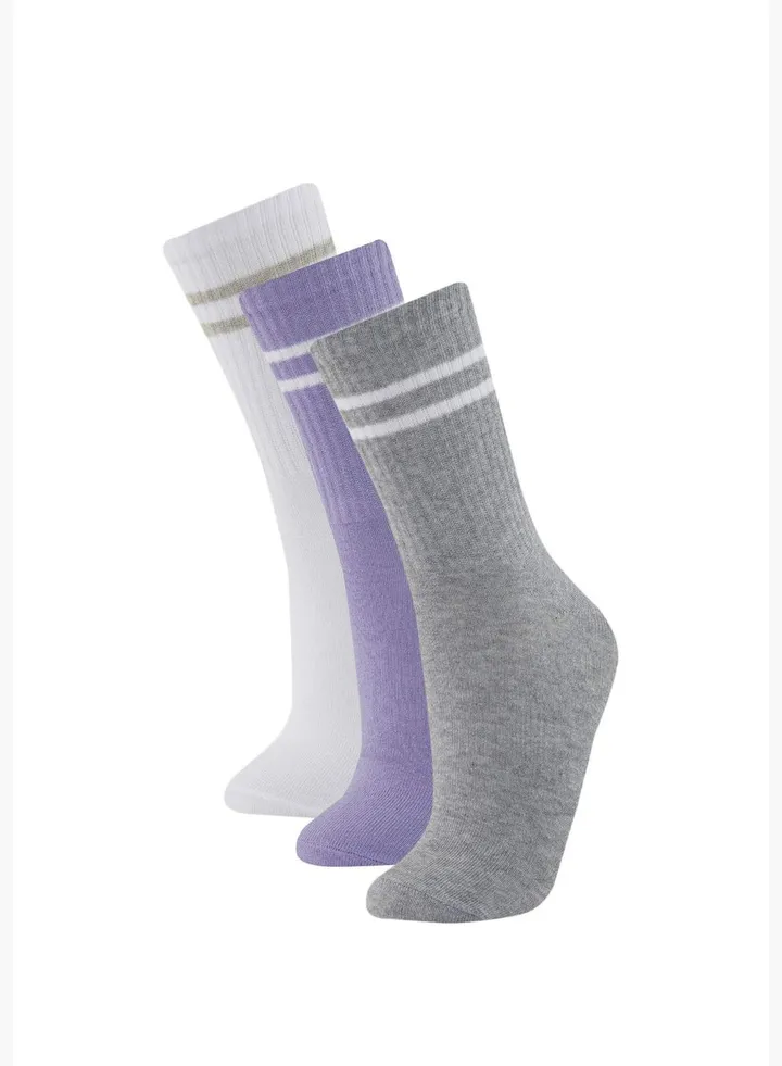 3 Pack Woman High Cut Socks