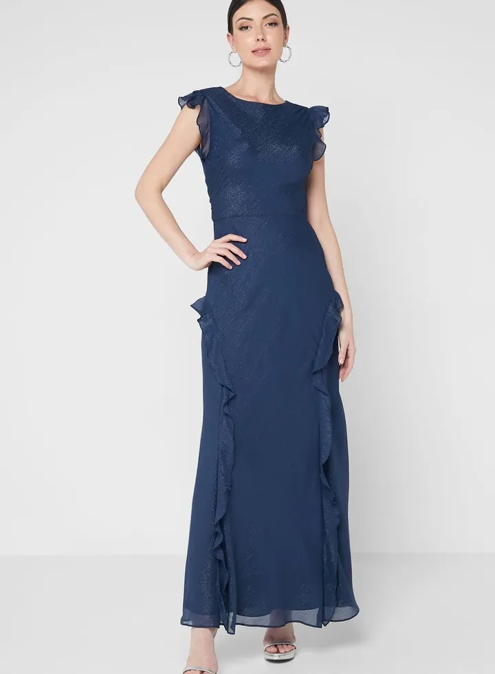 Ruffle Lace Detail Dress