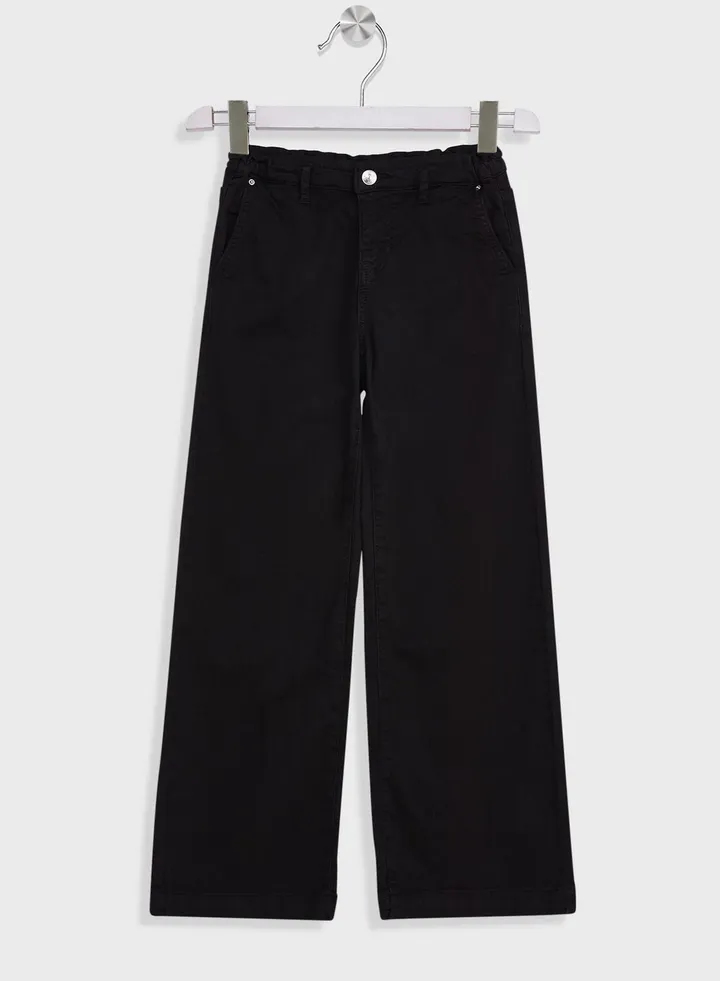 Kids Wide Cropped Trousers
