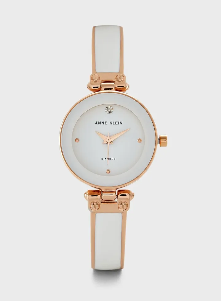 Leather Strap Analog Watch