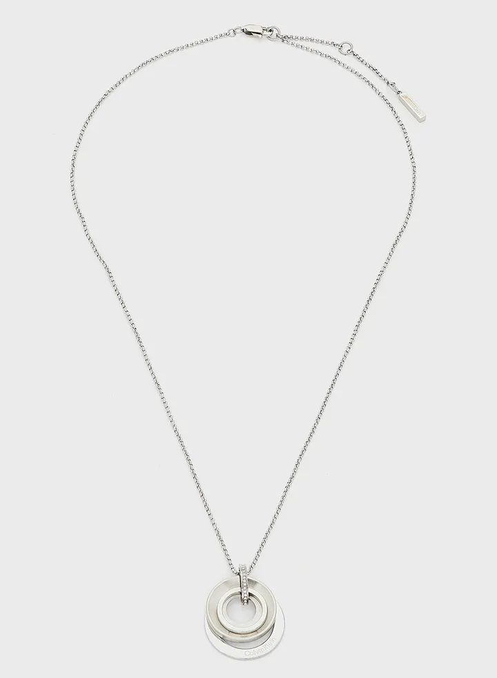 Stainless Steel With Crystal Necklace
