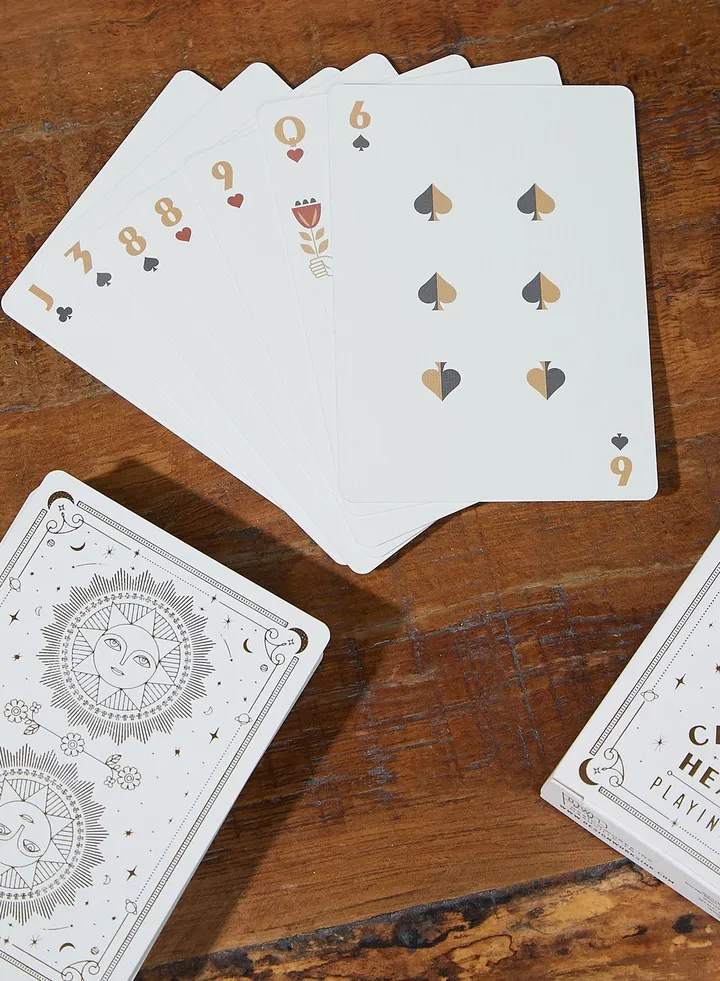 Ivory Celestial Heavens Playing Cards