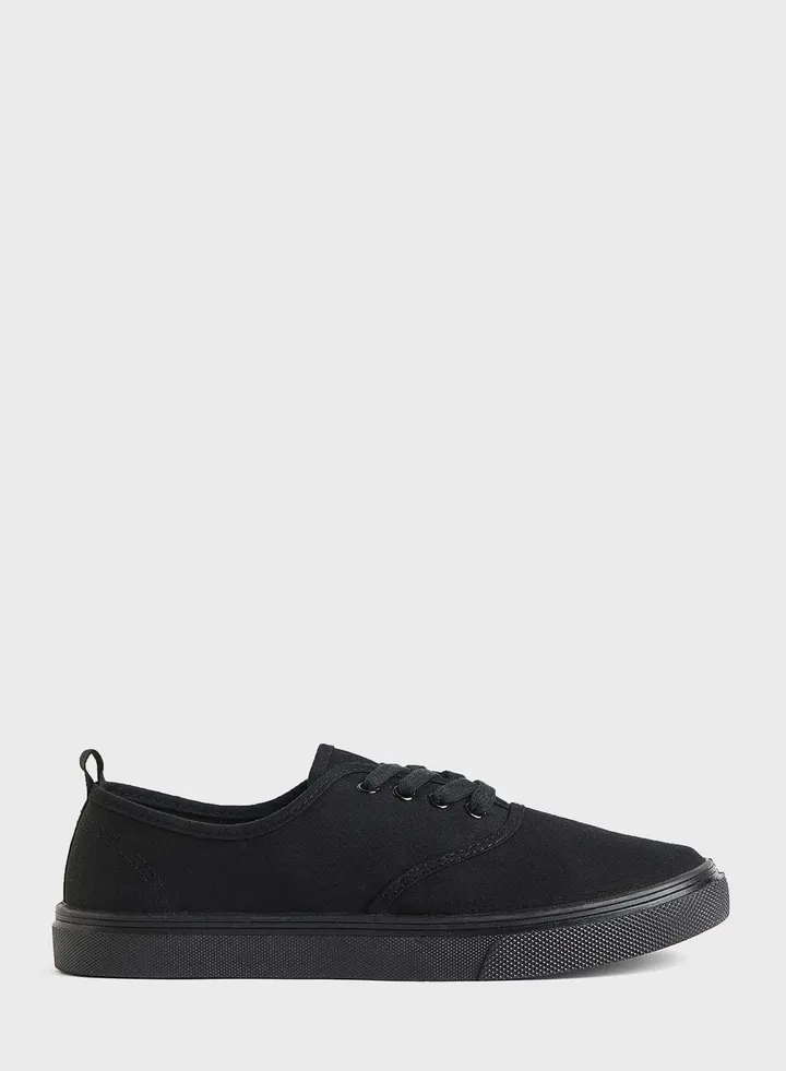 Lace Up Low Top Sneakers
