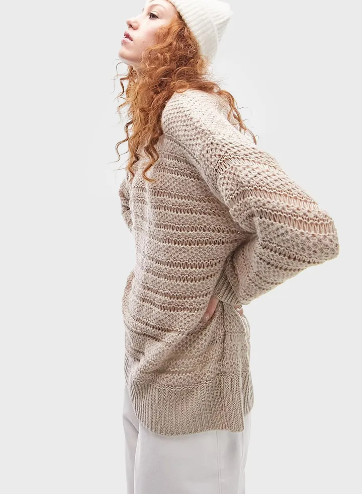 Pocket Detail Knitted Sweater