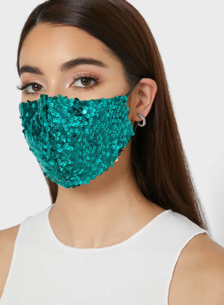 Color Sequin Mask
