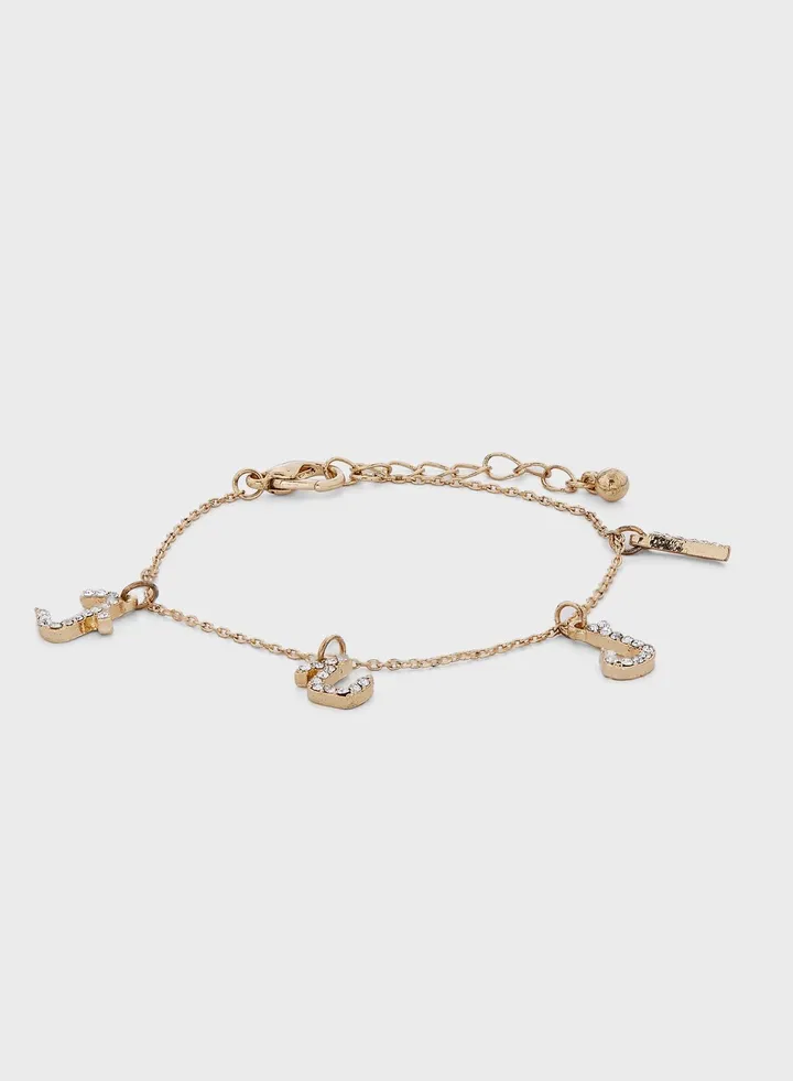 Hobb-Diamante Charm Bracelet