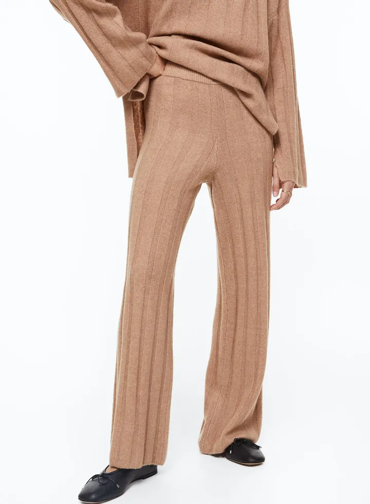 Ribbed High Waist Pants