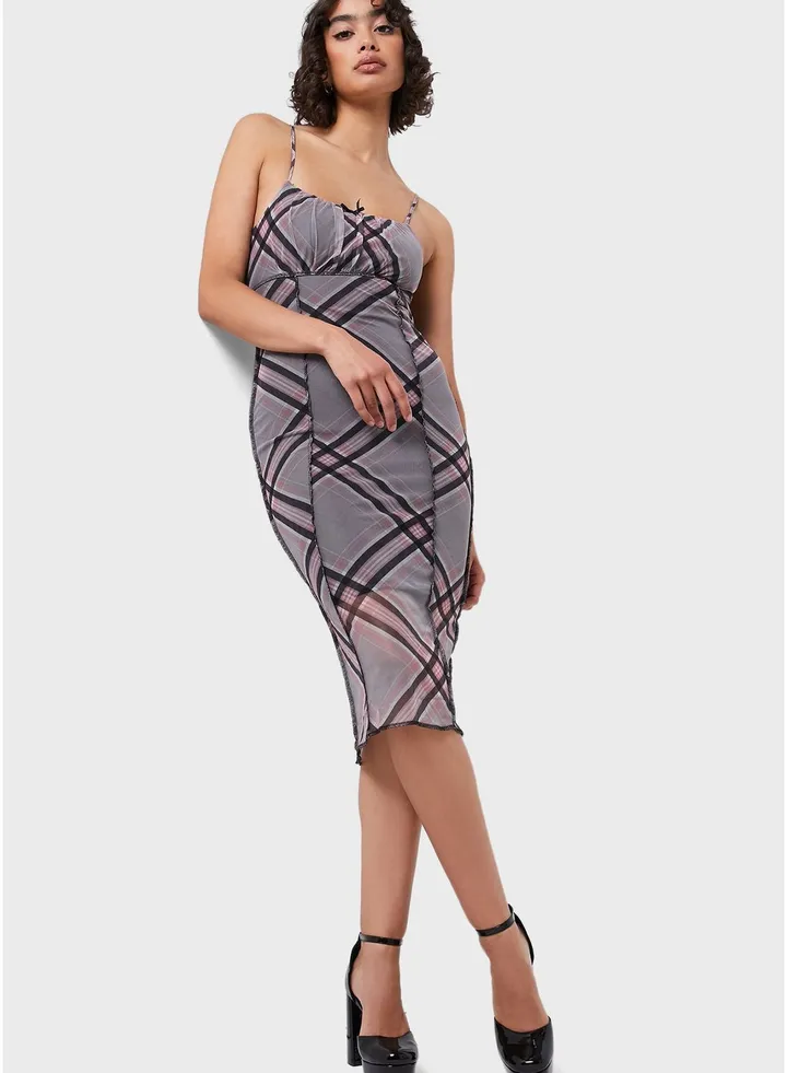 Mesh Detail Dress