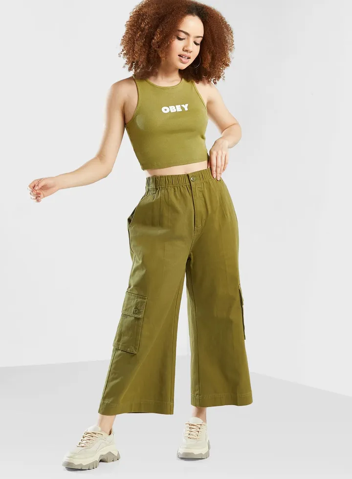 Hazel Cropped Wide Pants