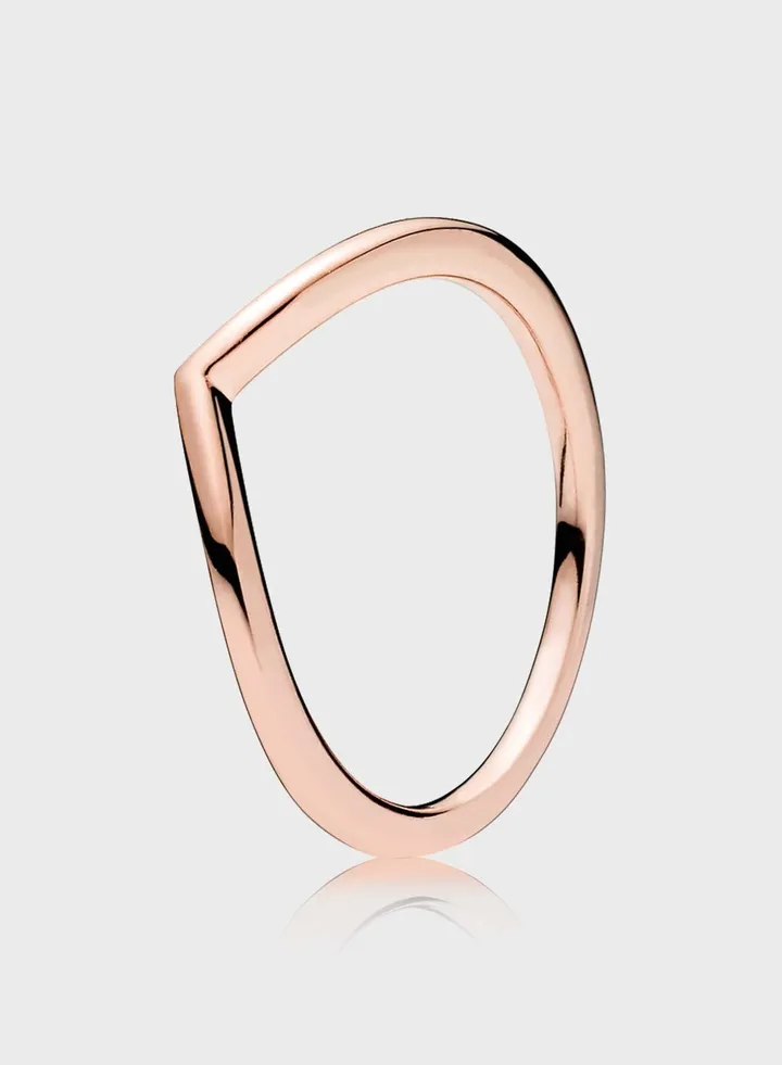 Polished Wishbone Ring