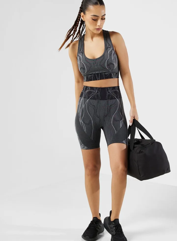 Athletic Sports Bra & Shorts Set