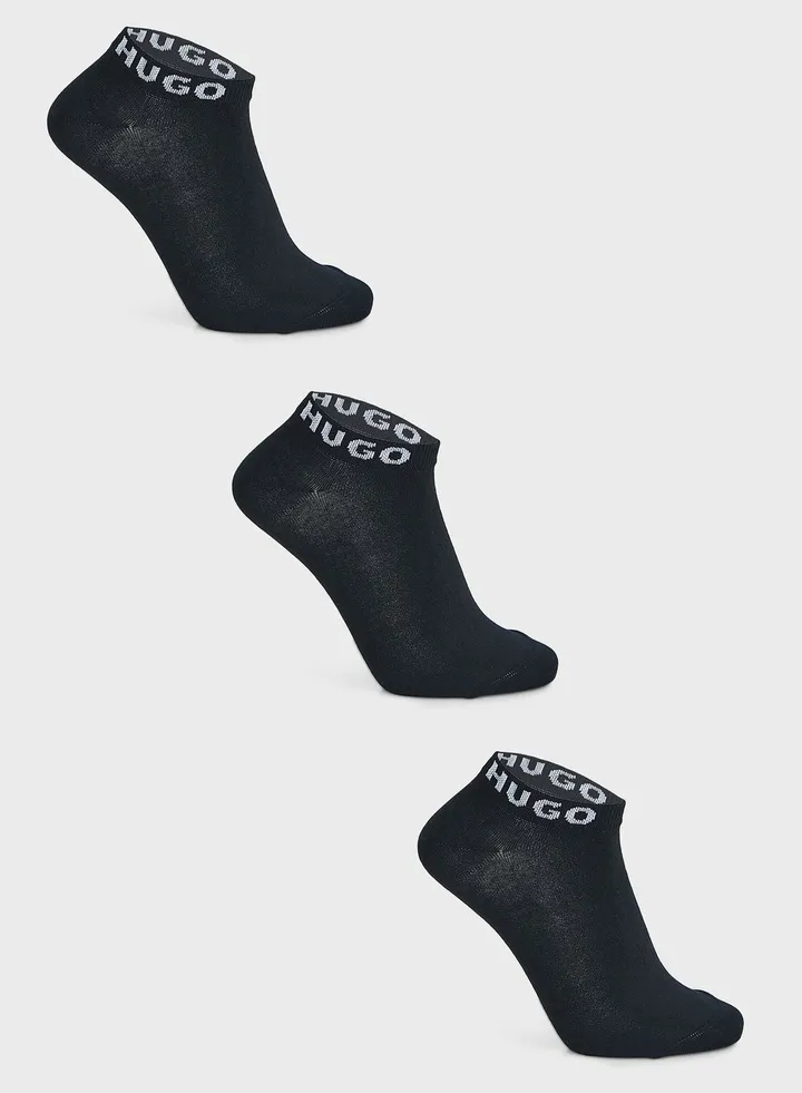 3 Pack Logo Socks