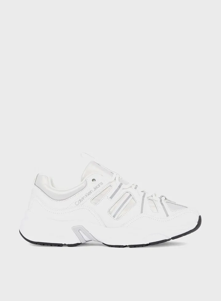 Retro Tennis Laceup Mix Sneakers
