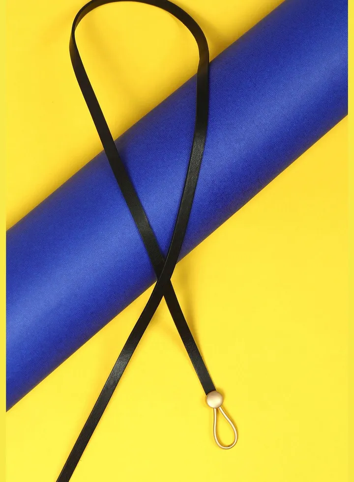 Casual Belt with Buckle Detail