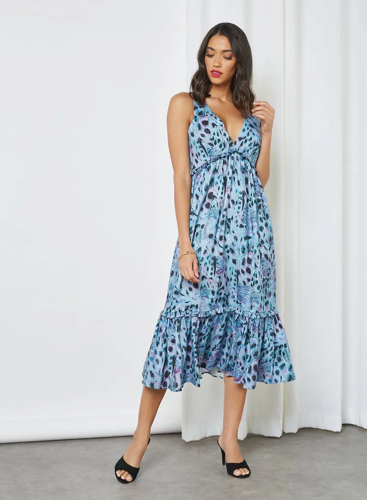 Zahari Midi Dress Multi