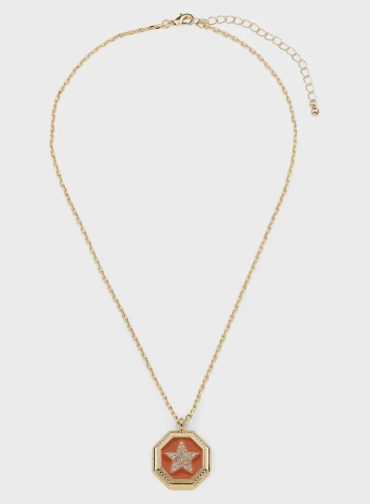 Rhinestone Star Pendant Necklace