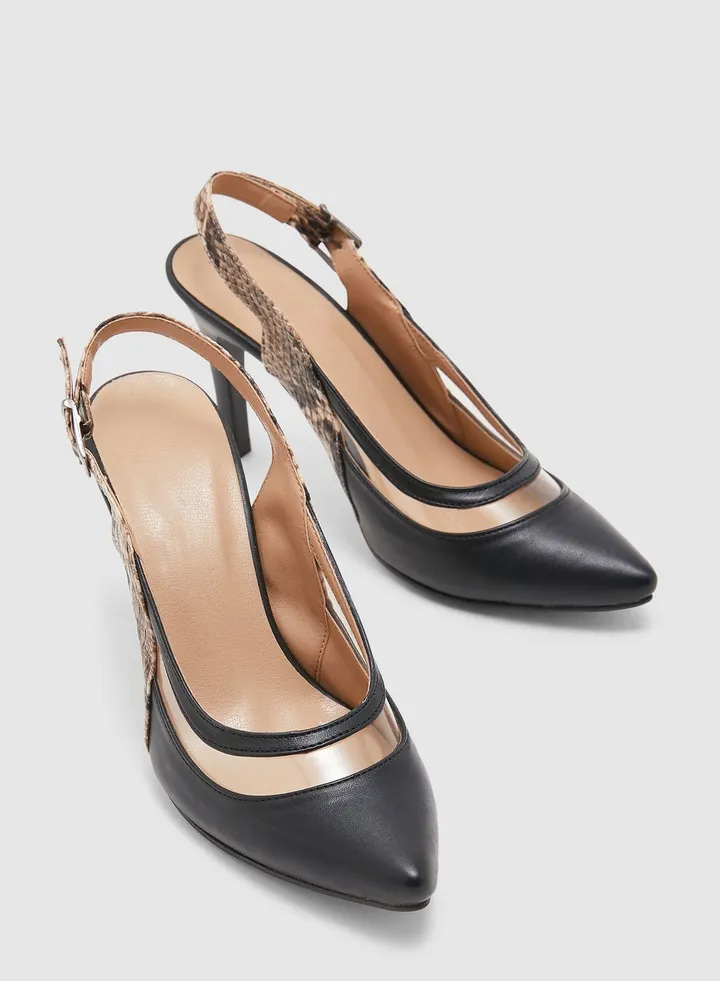 Ankle Strap Pump - Black