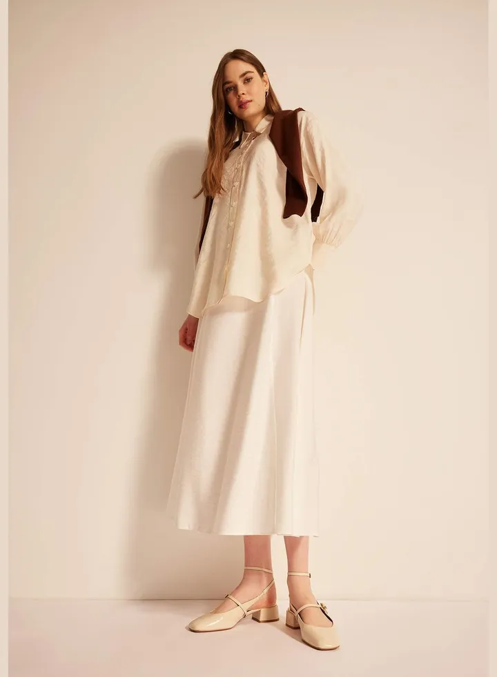 Woman Woven Skirt