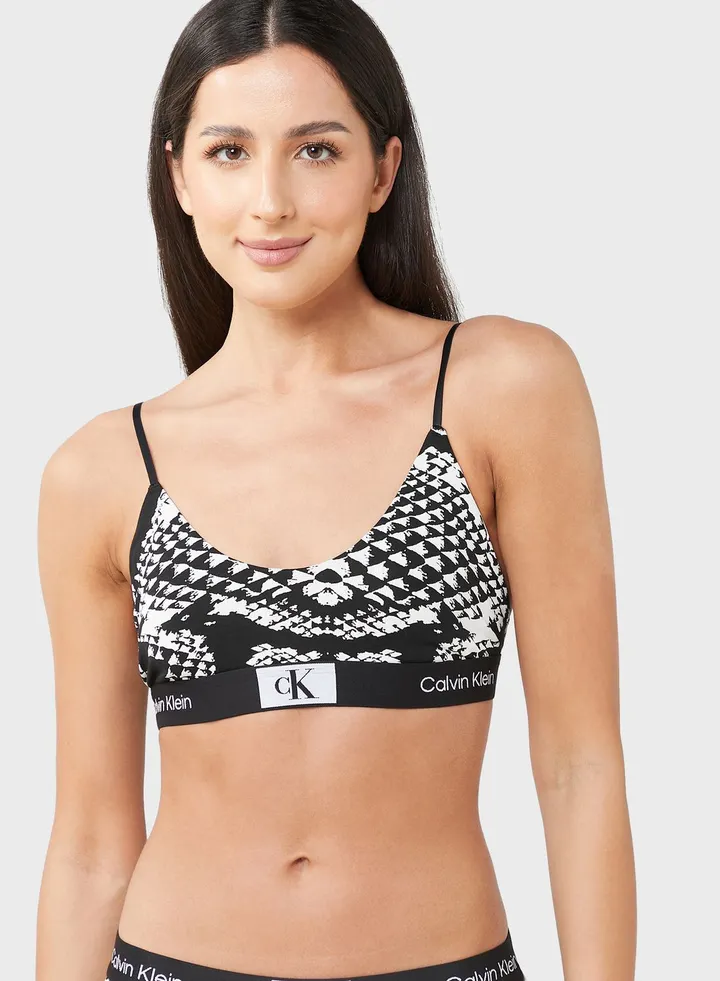 Logo Band Bikini Top