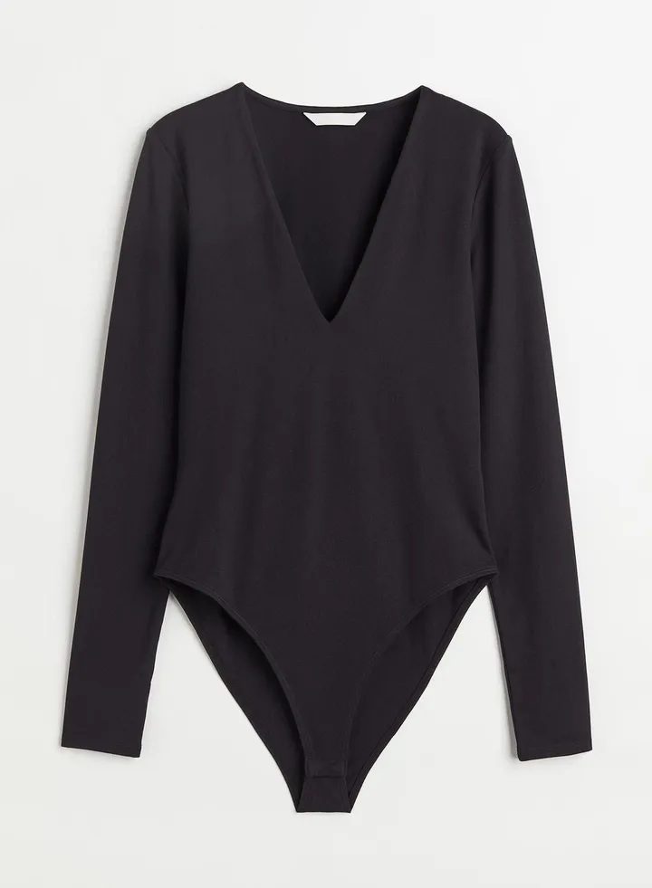 V-Neck High Leg Body