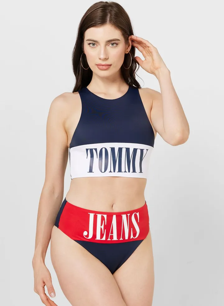 Logo Band Bikini Bottom