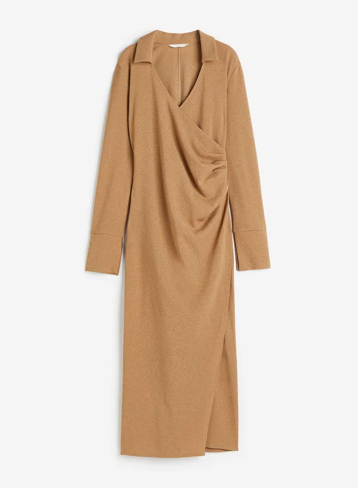 Knitted Wrap Dress