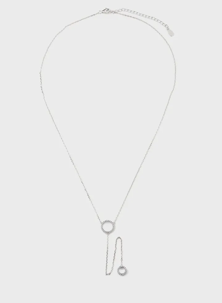 Lariat Circle Necklace