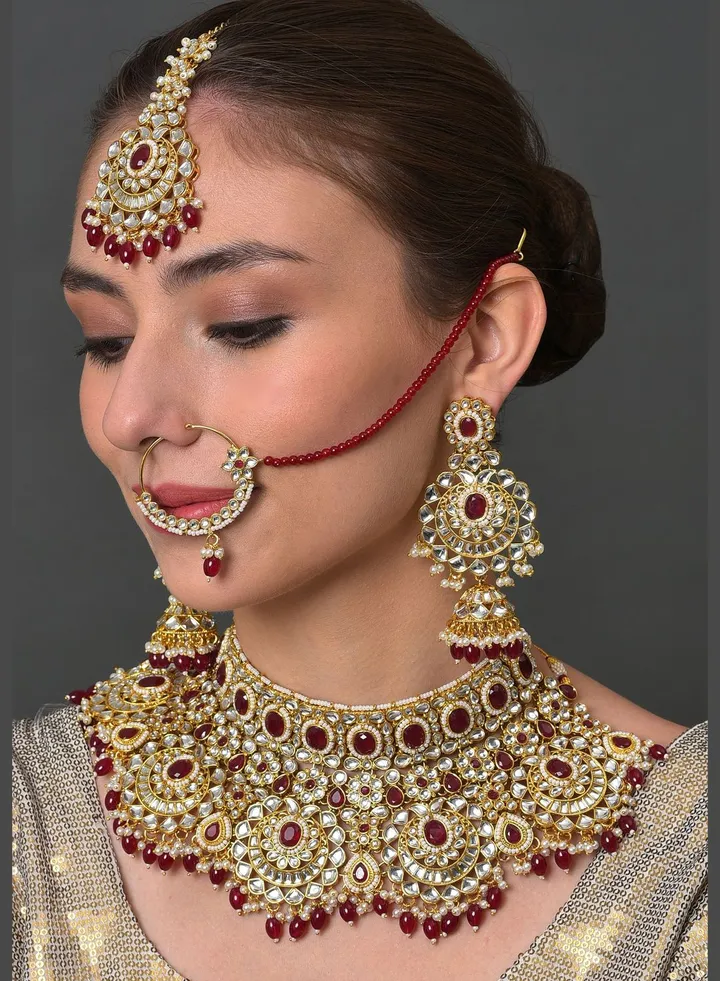Kundan Gold Plated Necklace Set
