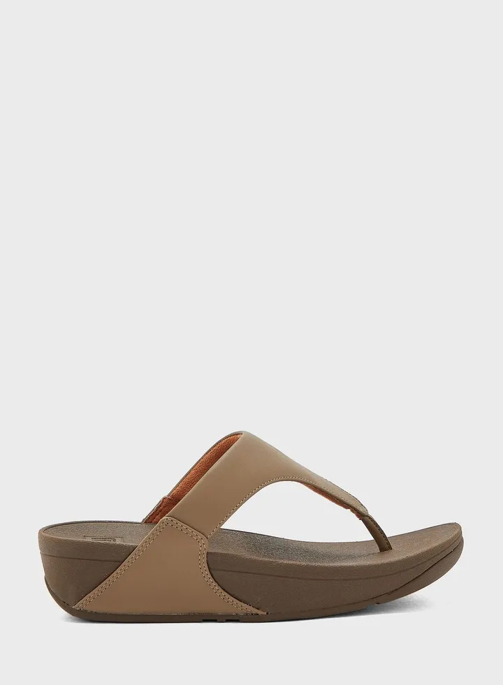 Lulu Toepost Wedge Thongs