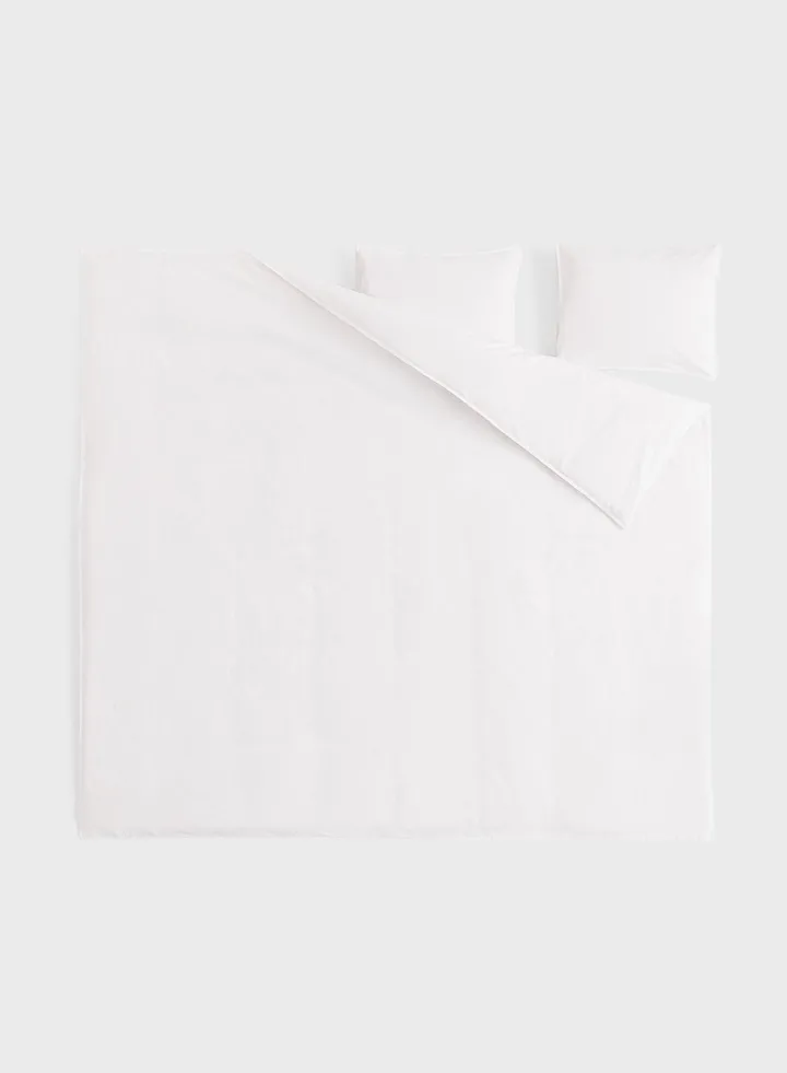 Washed Cotton Duvet Cover Set-240X220 50X80