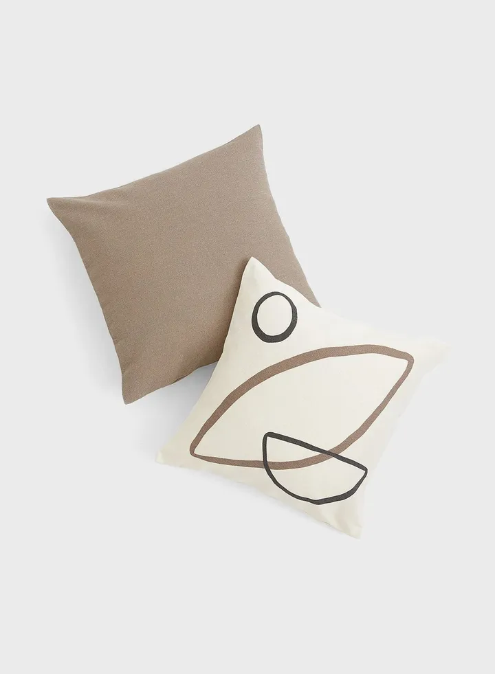 2-Pack Cotton Cushion Covers-50X50