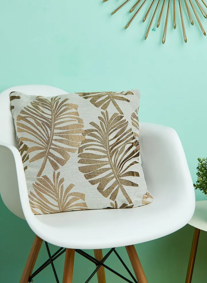 Palm Print Cushion With Insert 45X45Cm