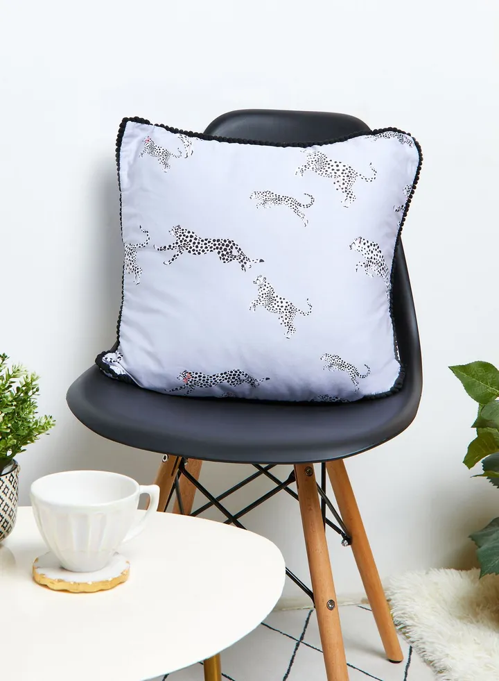 Mono Cheetah Cushion 45 X 45Cm