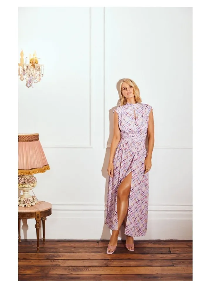 Little Mistress Multi Check Maxi