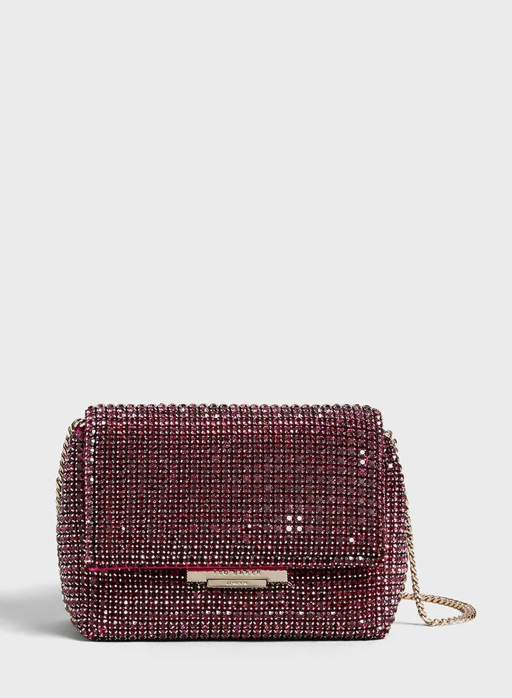 Gliteri Crystal Mini Cross Body Bag