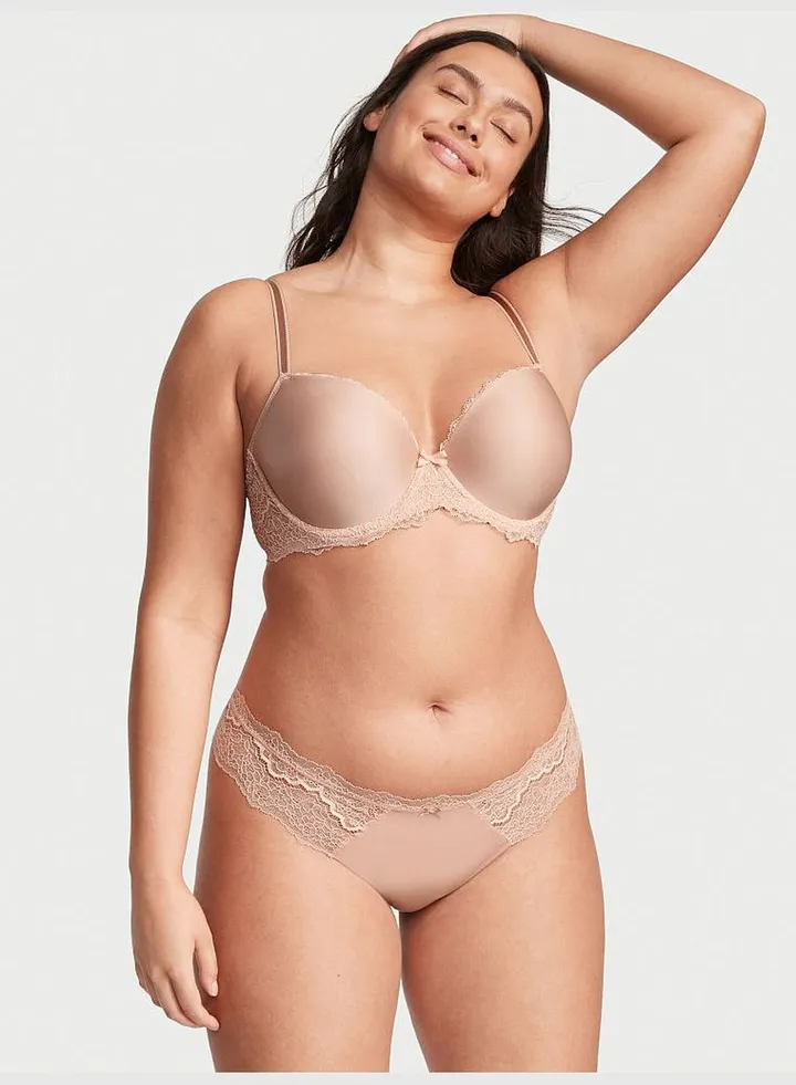 Lace Trim Thong Panty