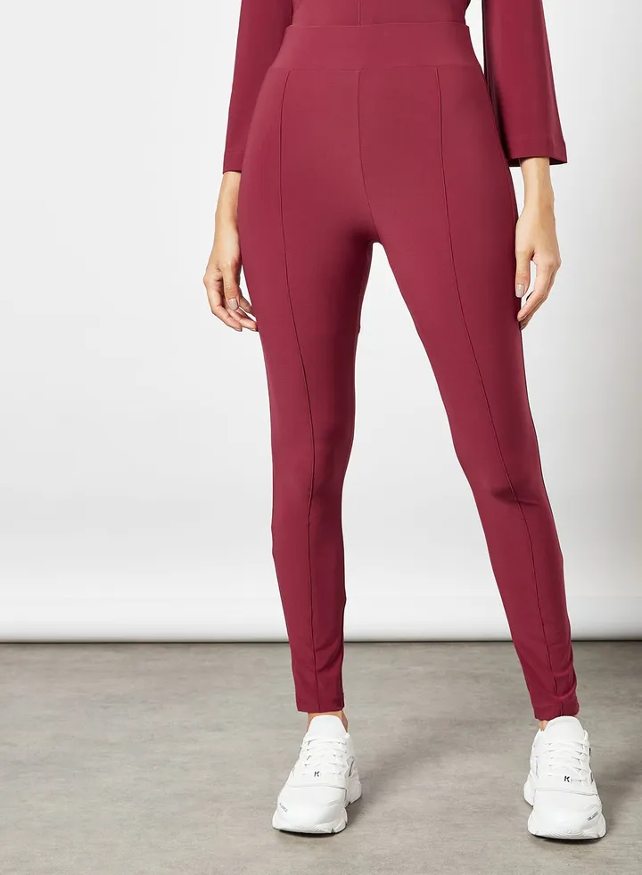 Bahamas High-Rise Jersey Leggings Burgundy