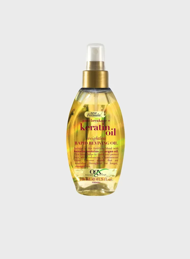 Hair Oil, Anti-Breakage+ Keratin Oil, Rapid Reviving, Spray, New Formula